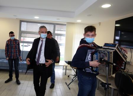 MINISTER JANEZ CIGLER KRALJ NA DELOVNEM OBISKU VDC  16 FOTO LJUBO VUKELIČ